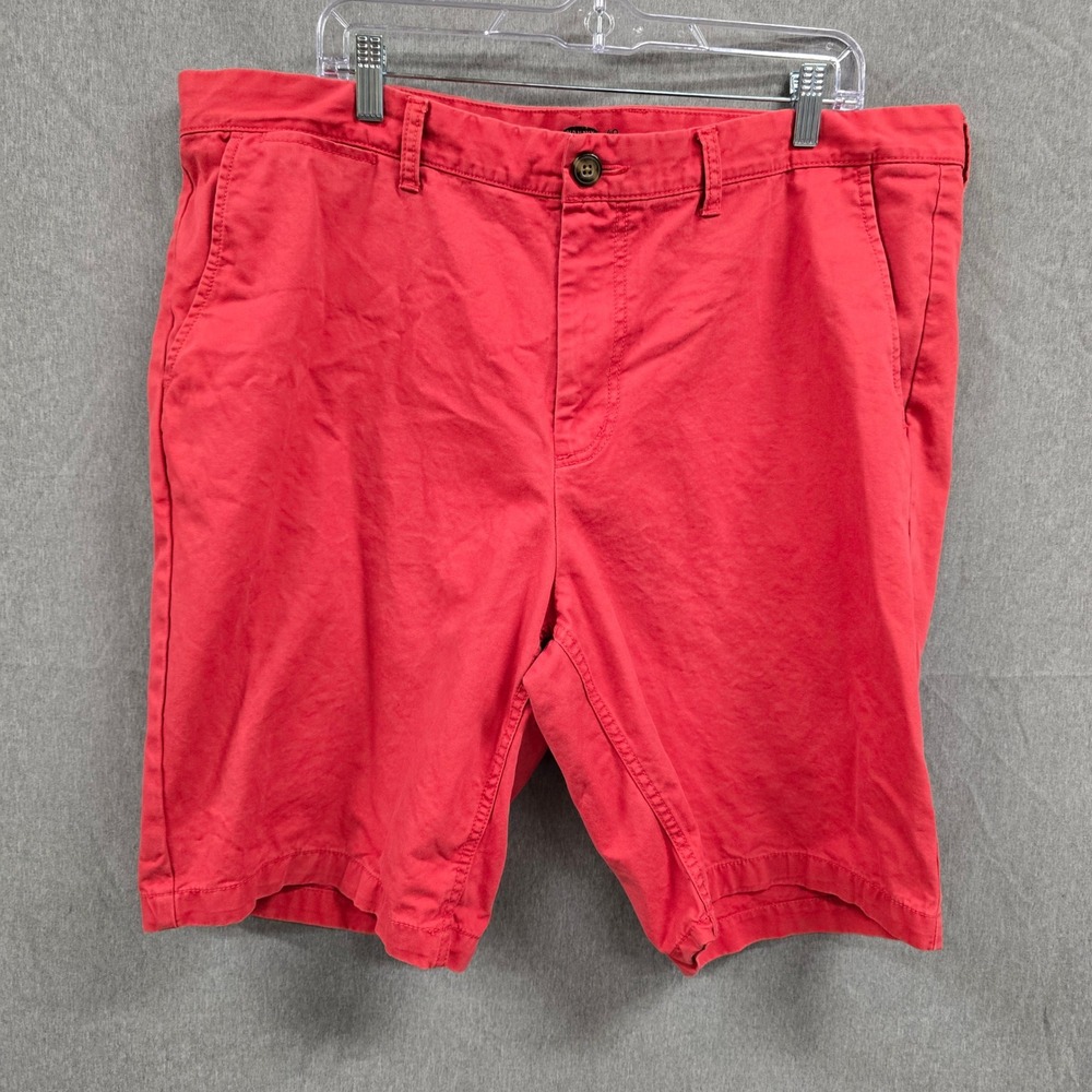 Old Navy Mens Roll Up Chino Shorts Size 40 Pepper Red Cotton Twill
